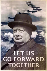 "Let Us Go Forward Together", World War Two Propaganda Poster, 1940